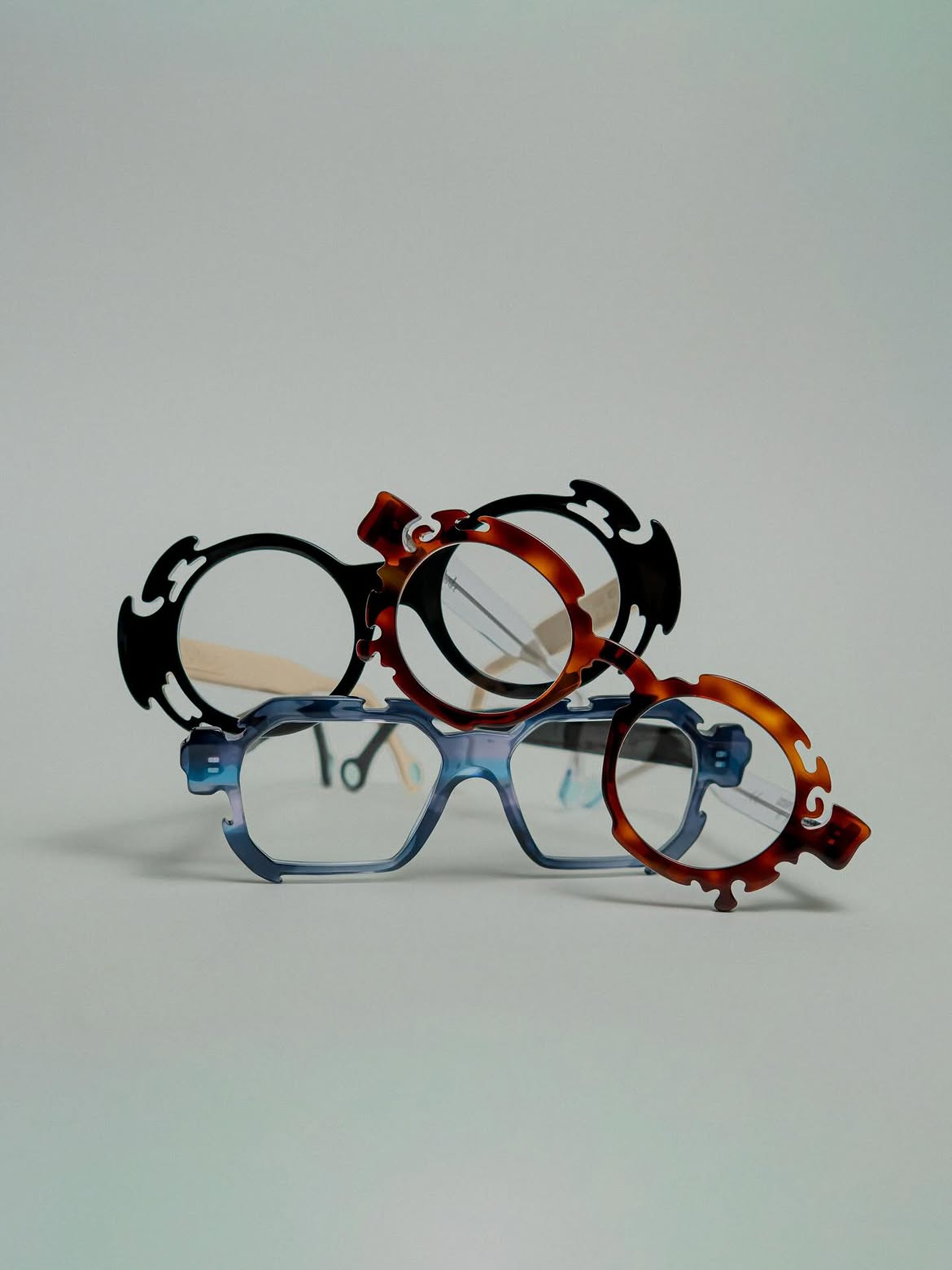 Montures Atelier Arthur Sardo, collection en acétate coloré